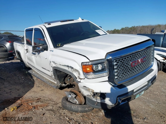 2017 GMC Sierra 2500HD Denali with VIN 1GT12UEG5HF177129, listed as a IAAI auction lot 41253163 with 183,743 mi miles. Bid and sale history available at carsss.com. Image 1.