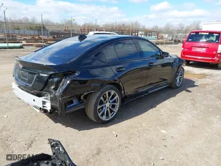 2024 Cadillac CT5-V with VIN 1G6DV5RWXR0105314, listed as a IAAI auction lot 41727296 with 12,790 mi miles. Bid and sale history available at carsss.com. Image 4.