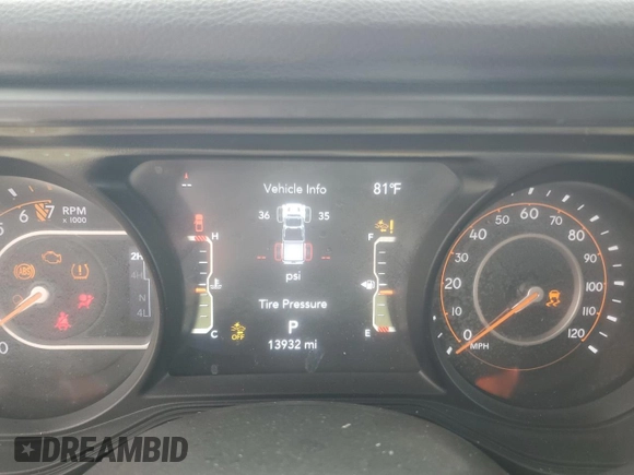 2024 Jeep Gladiator Sport S z VIN 1C6HJTAG5RL127813, wystawiony jako Copart lot #43997775 z przebiegiem 13 932 mil mil oraz Szkoda całkowita • Salvage title. Historia ofert i sprzedaży dostępna na DreamBid. Obrazek 9.