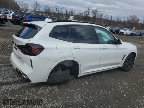2024 BMW X3 xDrive30i with VIN 5UX53DP01R9U71639, listed as a Copart auction lot 52012865 with 3,316 mi miles and Salvage Title. Bid and sale history available at DreamBid. Image 3.