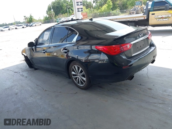 2015 Infiniti Q50 Premium with VIN JN1BV7AP6FM341373, listed as a IAAI auction lot 42216071 with Not provided miles and . Bid and sale history available at DreamBid. Image 3.