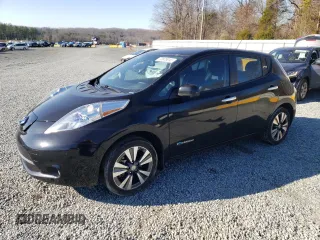 2015 Nissan LEAF SV with VIN 1N4AZ0CP5FC321046, listed as a Copart auction lot 72875012 with 56,265 mi miles. Bid and sale history available at carsss.com. Image 1.