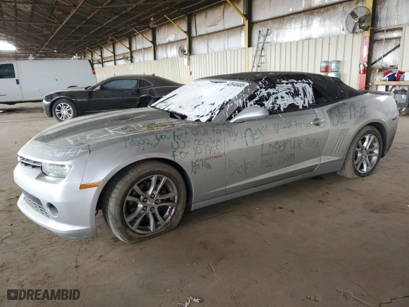 2014 Chevrolet Camaro LT with VIN 2G1FB3D38E9140359, listed as a Copart auction lot 42640485 with 115,765 mi miles and Salvage Title. Bid and sale history available at carsss.com. Image 1.