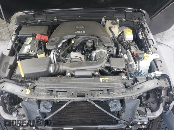 2018 Jeep Wrangler Unlimited Sahara with VIN 1C4HJXEG8JW190367, listed as a Copart auction lot 55799345 with 46,714 mi miles and Salvage title. Bid and sale history available at DreamBid. Image 11.