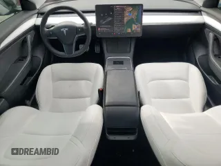 2021 Tesla Model 3 Performance with VIN 5YJ3E1EC5MF984986, listed as a Copart auction lot 52010205 with 48,012 mi miles and Salvage Title. Bid and sale history available at DreamBid. Image 8.