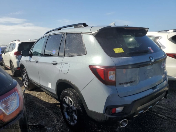 2023 Honda Passport TrailSport with VIN 5FNYF8H6XPB032314, listed as a Copart auction lot 74560174 with 26,973 mi miles and Non Repairable. Bid and sale history available at carsss.com. Image 2.