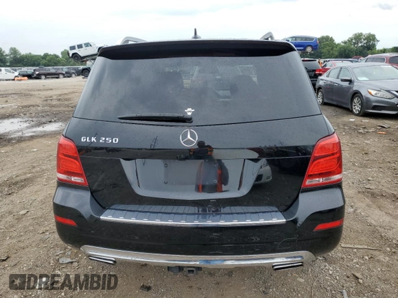 2013 Mercedes-Benz GLK 250 with VIN WDCGG0EB0DG111658, listed as a Copart auction lot 60123164 with 109,096 mi miles and Salvage Title. Bid and sale history available at DreamBid. Image 6.