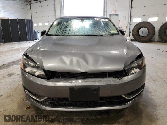 2014 Volkswagen Passat S w/Nav with VIN 1VWAP7A34EC022183, listed as a Copart auction lot 49393475 with 98,379 mi miles and Salvage Title. Bid and sale history available at carsss.com. Image 5.