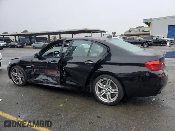 2013 BMW 5 Series 535i with VIN WBAFR7C50DC826588, listed as a Copart auction lot 43291135 with 108,163 mi miles and Salvage Title. Bid and sale history available at DreamBid. Image 2.