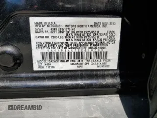 2014 Mitsubishi Outlander Sport ES with VIN 4A4AP3AU7EE016699, listed as a Copart auction lot 52827495 with 121,174 mi miles and Salvage Title. Bid and sale history available at carsss.com. Image 14.