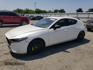 2021 Mazda 3 Premium Plus with VIN JM1BPBNY5M1310787, listed as a Copart auction lot 59812465 with 22,576 mi miles and Salvage title. Bid and sale history available at DreamBid. Image 1.