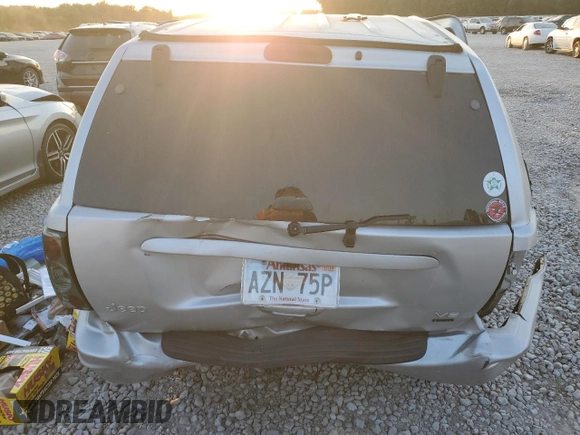 2004 Jeep Grand Cherokee with VIN 1J8GX58J54C284761, listed as a Copart auction lot 75614854 with 182,188 mi miles and Salvage title. Bid and sale history available at DreamBid. Image 6.