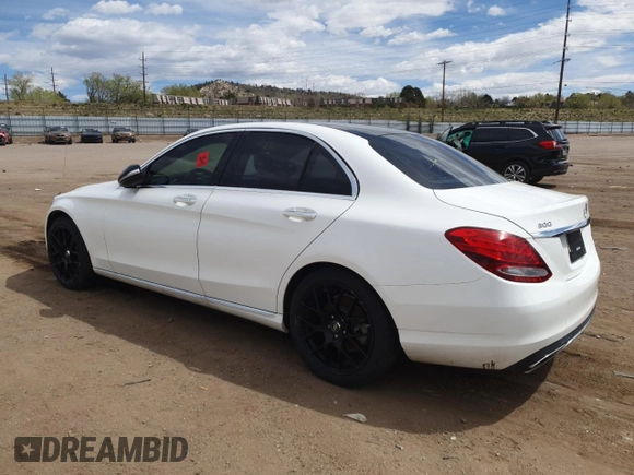 2015 Mercedes-Benz C-Class C 300 Luxury with VIN 55SWF4KB5FU016718, listed as a Copart auction lot 53585615 with 0 mi miles and Clean Title. Bid and sale history available at carsss.com. Image 2.