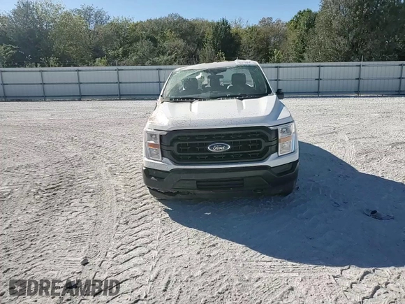 2022 Ford F-150 XL with VIN 1FTMF1EB5NKE26035, listed as a Copart auction lot 76379644 with 21,168 mi miles and Salvage title. Bid and sale history available at DreamBid. Image 11.