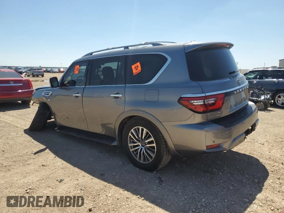 2022 Nissan Armada SL with VIN JN8AY2BD0N9675668, listed as a Copart auction lot 68256954 with 35,908 mi miles and Salvage Title. Bid and sale history available at carsss.com. Image 2.