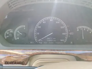 2007 Mercedes-Benz S 5.5L V8 with VIN WDDNG71X87A042271, listed as a Copart auction lot 48587015 with 110,222 mi miles and Salvage Title. Bid and sale history available at carsss.com. Image 9.