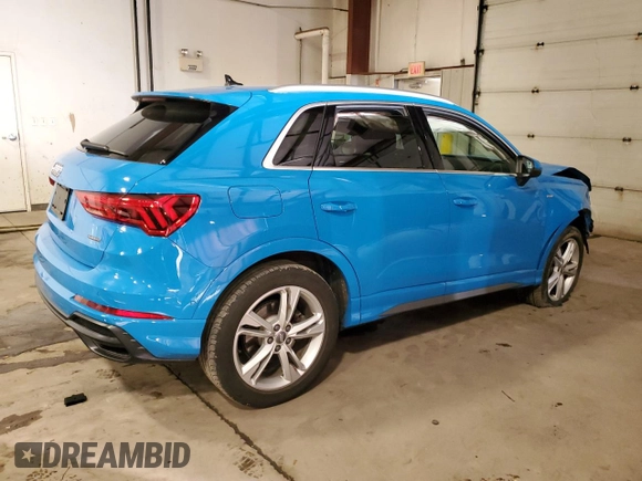 2020 Audi Q3 S line Prestige with VIN WA1FECF31L1030180, listed as a Copart auction lot 82638544 with 41,440 mi miles and Salvage Title. Bid and sale history available at carsss.com. Image 3.