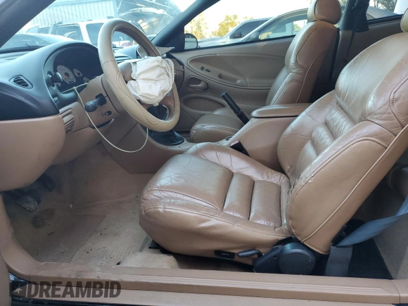 1997 Ford Mustang Cobra with VIN 1FALP47VXVF193303, listed as a Copart auction lot 88025845 with 114,841 mi miles and Salvage Title. Bid and sale history available at carsss.com. Image 7.