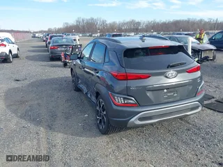 2023 Hyundai Kona Limited with VIN KM8K5CA38PU052253, listed as a IAAI auction lot 41604838 with 18,164 mi miles. Bid and sale history available at carsss.com. Image 3.