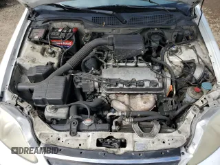 2000 Honda Civic LX with VIN 2HGEJ6677YH546801, listed as a Copart auction lot 55528945 with 224,812 mi miles and Salvage Title. Bid and sale history available at DreamBid. Image 11.