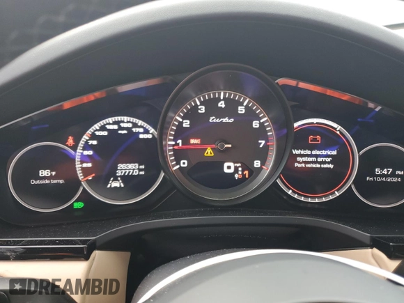 2019 Porsche Cayenne Turbo with VIN WP1AF2AY8KDA81729, listed as a Copart auction lot 73894224 with 26,363 mi miles and Salvage title. Bid and sale history available at DreamBid. Image 9.