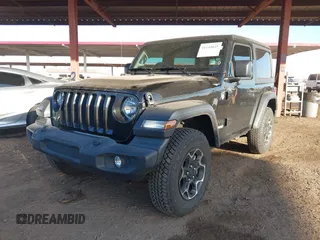 2021 Jeep Wrangler Sport S with VIN 1C4GJXAN5MW725966, listed as a IAAI auction lot 41144645 with 38,286 mi miles and . Bid and sale history available at DreamBid. Image 17.