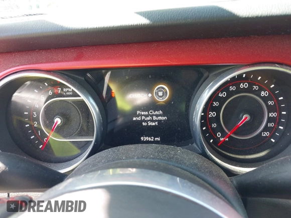 2018 Jeep Wrangler Unlimited Rubicon with VIN 1C4HJXFG6JW267087, listed as a IAAI auction lot 42235058 with 93,962 mi miles and . Bid and sale history available at DreamBid. Image 7.