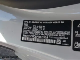 2023 BMW 2 Series M240i xDrive with VIN 3MW53CM08P8D33519, listed as a IAAI auction lot 41656793 with 18,884 mi miles. Bid and sale history available at carsss.com. Image 9.
