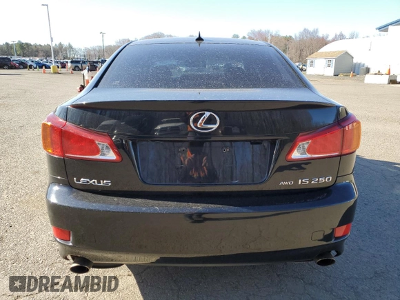 2010 Lexus IS 250 with VIN JTHCF5C20A5040491, listed as a Copart auction lot 53475435 with 153,298 mi miles and Salvage Title. Bid and sale history available at carsss.com. Image 6.