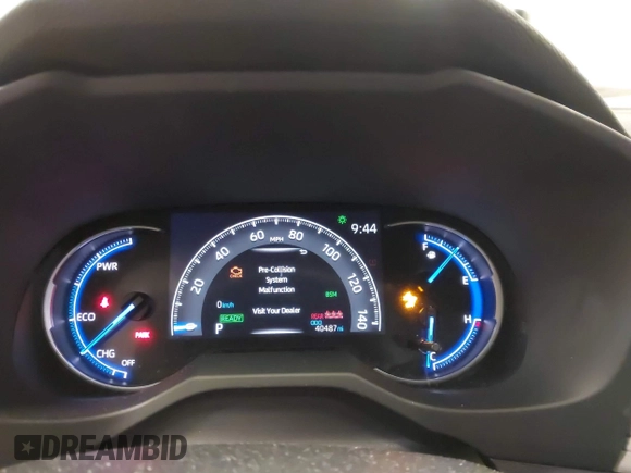 2023 Toyota RAV4 Hybrid XLE with VIN JTMRWRFV1PD180055, listed as a IAAI auction lot 41748593 with 40,487 mi miles. Bid and sale history available at carsss.com. Image 7.