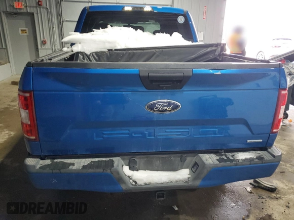 2020 Ford F-150 XL with VIN 1FTEW1EP3LFB83329, listed as a Copart auction lot 45917085 with 101,300 mi miles and Salvage Title. Bid and sale history available at DreamBid. Image 6.