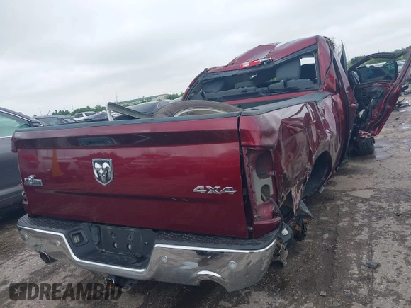 2017 Ram 1500 Big Horn with VIN 1C6RR7GT4HS590054, listed as a IAAI auction lot 42194322 with 55,174 mi miles and . Bid and sale history available at DreamBid. Image 4.