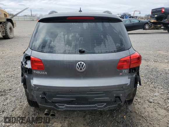 2016 Volkswagen Tiguan S with VIN WVGBV7AX4GW593475, listed as a Copart auction lot 52433155 with 140,356 mi miles and Salvage Title. Bid and sale history available at DreamBid. Image 6.