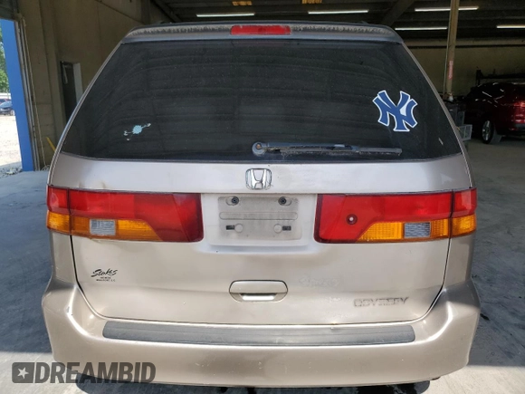 2003 Honda Odyssey EX-L with VIN 5FNRL18963B087397, listed as a Copart auction lot 62392415 with 261,737 mi miles and Salvage title. Bid and sale history available at DreamBid. Image 6.