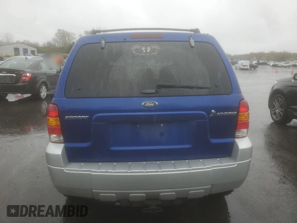 2005 Ford Escape Hybrid with VIN 1FMCU96H25KD90917, listed as a Copart auction lot 52814375 with 190,135 mi miles and Clean Title. Bid and sale history available at carsss.com. Image 6.
