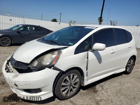 2013 Honda Fit Sport with VIN JHMGE8H53DC068018, listed as a Copart auction lot 52614455 with 153,177 mi miles and Salvage Title. Bid and sale history available at carsss.com. Image 1.