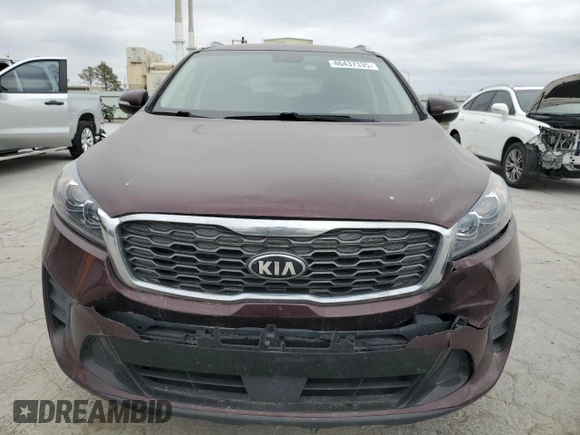 2020 Kia Sorento LX with VIN 5XYPG4A37LG659928, listed as a Copart auction lot 46437335 with 109,802 mi miles and Salvage Title. Bid and sale history available at carsss.com. Image 5.