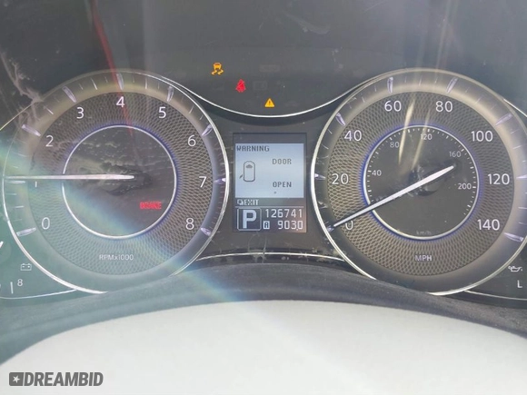 2012 Infiniti QX56 7-passenger with VIN JN8AZ2NE2C9018420, listed as a IAAI auction lot 41684018 with 126741 miles. Bid and sale history available at carsss.com. Image 7.