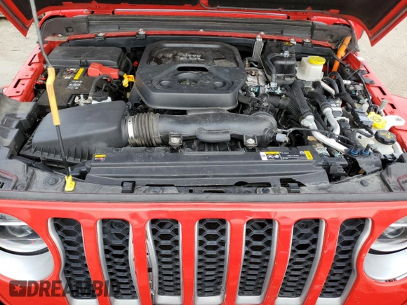 2021 Jeep Wrangler Unlimited Sahara with VIN 1C4JJXP64MW766076, listed as a Copart auction lot 63644955 with 92,421 mi miles and Salvage title. Bid and sale history available at DreamBid. Image 11.