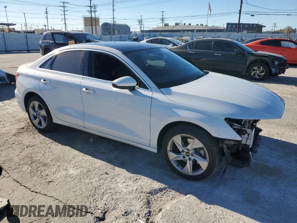 2023 Audi A3 Premium with VIN WAUGUDGY6PA128119, listed as a Copart auction lot 82787723 with 2,875 mi miles. Bid and sale history available at carsss.com. Image 4.