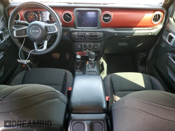 2019 Jeep Wrangler Unlimited Rubicon with VIN 1C4HJXFN1KW502477, listed as a Copart auction lot 52441455 with 53,110 mi miles and Salvage title. Bid and sale history available at DreamBid. Image 8.