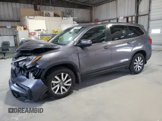 2021 Honda Pilot EX-L with VIN 5FNYF6H53MB044294, listed as a Copart auction lot 57799975 with 59,033 mi miles and Salvage title. Bid and sale history available at DreamBid. Image 1.