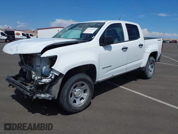 2022 Chevrolet Colorado 4WD Work Truck with VIN 1GCGTBEN7N1299512, listed as a IAAI auction lot 42720023 with 41,851 mi miles and . Bid and sale history available at DreamBid. Image 2.