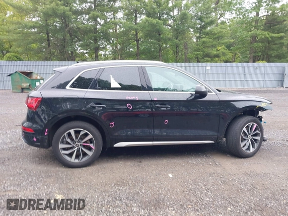 2021 Audi Q5 Premium Plus with VIN WA1BAAFY1M2017824, listed as a IAAI auction lot 42365397 with 71,914 mi miles and . Bid and sale history available at DreamBid. Image 13.