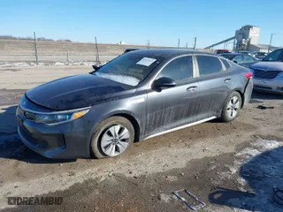 2017 Kia Optima Hybrid with VIN KNAGT4LE0H5010561, listed as a IAAI auction lot 41623263 with 80,442 mi miles. Bid and sale history available at carsss.com. Image 2.