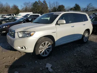 2008 Toyota Highlander Hybrid Limited with VIN JTEEW44A882023844, listed as a Copart auction lot 89005155 with 230,642 mi miles and Clean Title. Bid and sale history available at carsss.com. Image 1.