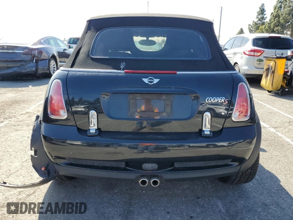 2008 MINI Convertible S with VIN WMWRH33508TL97385, listed as a Copart auction lot 45588455 with 79,434 mi miles and Salvage title. Bid and sale history available at DreamBid. Image 6.