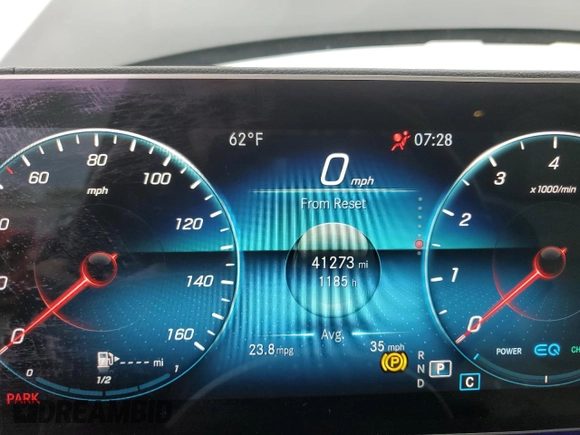 2023 Mercedes-Benz GLS 450 with VIN 4JGFF5KE3PA912751, listed as a Copart auction lot 57321145 with 41,273 mi miles and Salvage Title. Bid and sale history available at DreamBid. Image 9.