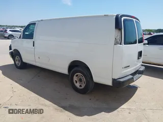 2019 Chevrolet Express Cargo Van with VIN 1GCWGAFP0K1163129, listed as a IAAI auction lot 41984551 with 50,069 mi miles. Bid and sale history available at carsss.com. Image 3.
