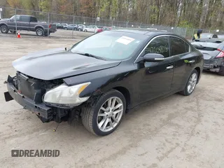 2010 Nissan Maxima 3.5 SV with VIN 1N4AA5AP9AC831089, listed as a IAAI auction lot 42004805 with 199,394 mi miles. Bid and sale history available at carsss.com. Image 2.